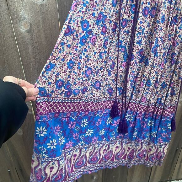 R. VIVIMOS PURPLE PRINTED MIDI DRESS-SIZES (4/6) - Picture 4 of 11